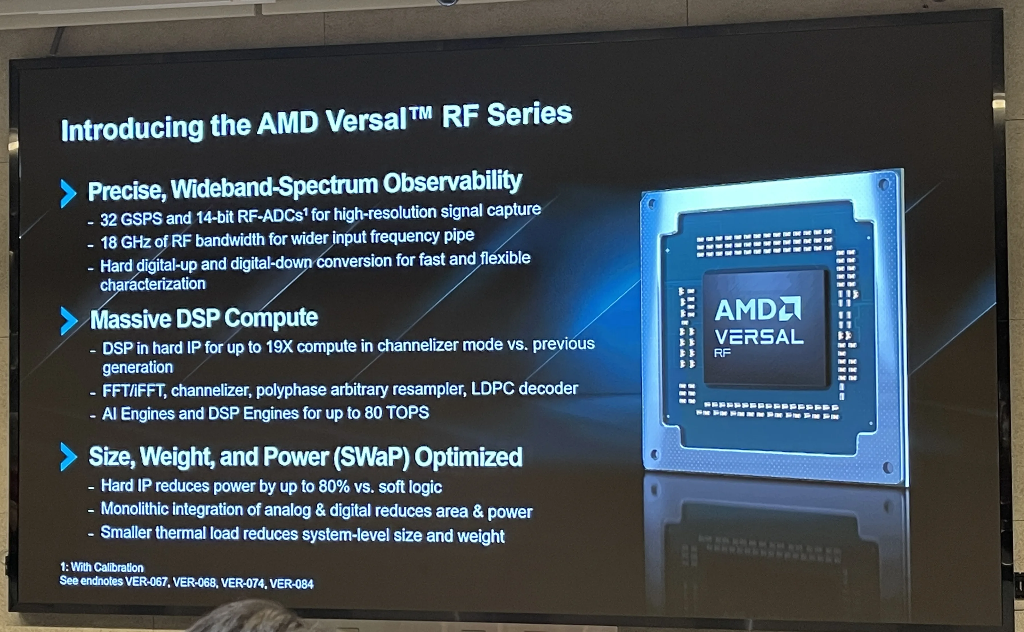AMD Versal RF slide