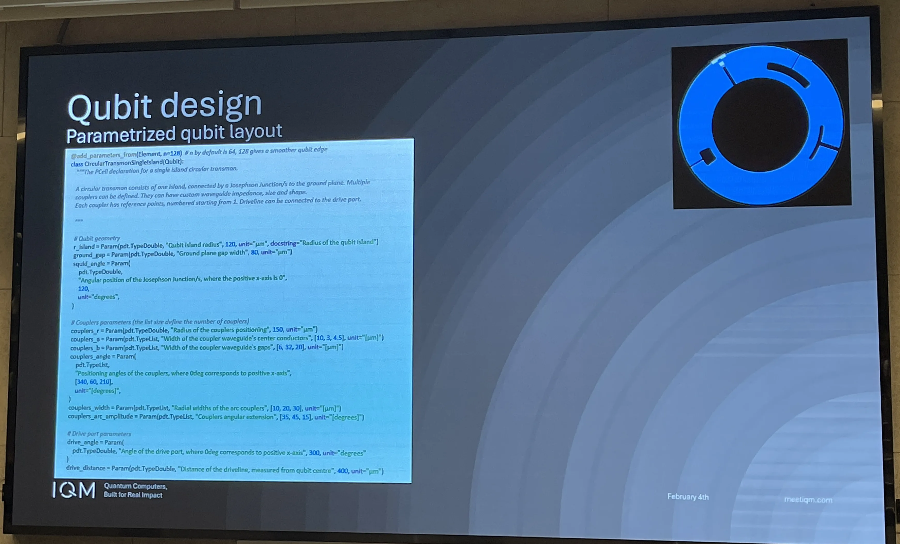 Qubit design slide