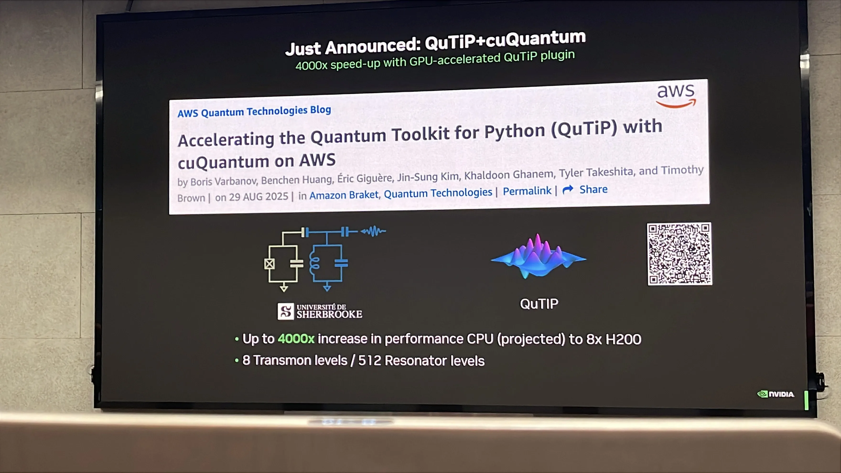 QuTiP+cuQuantum加速公告投影片