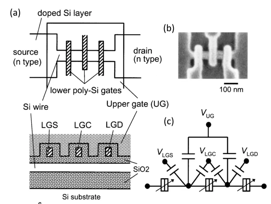 Circuit diagram and SEM.