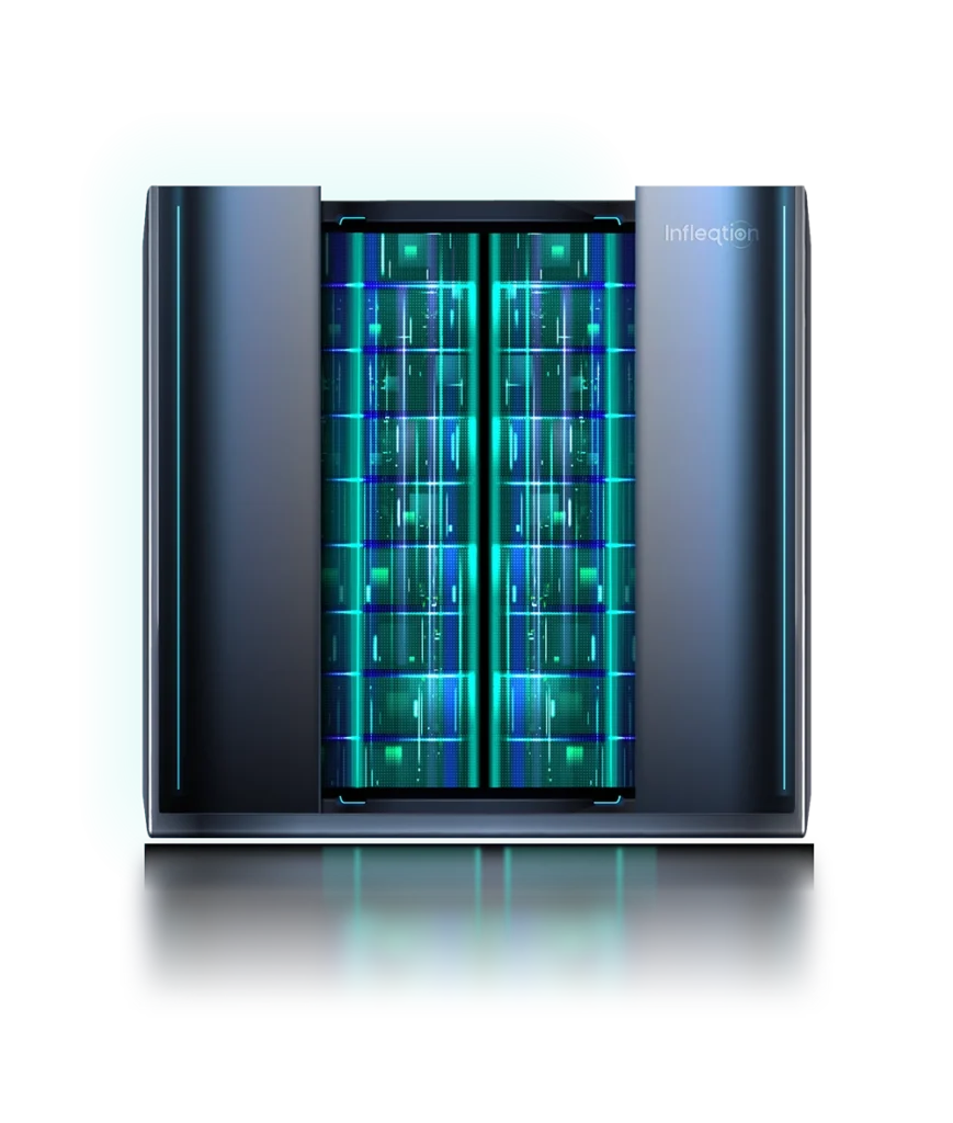 Server with blue lights