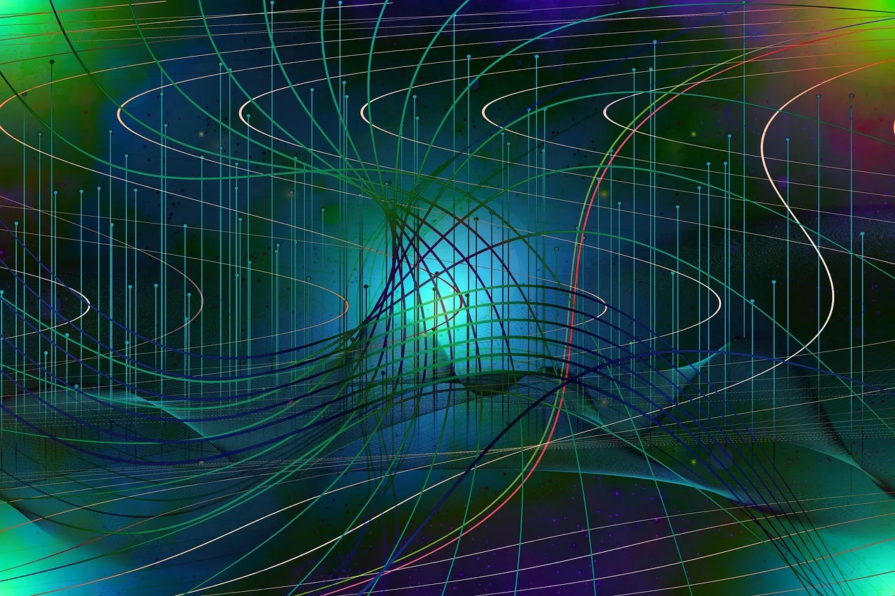 Colorful abstract lines