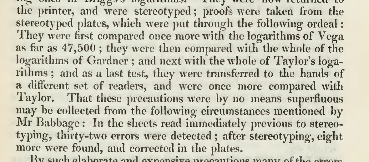 Enlarged passage reporting errors found before and after stereotyping
